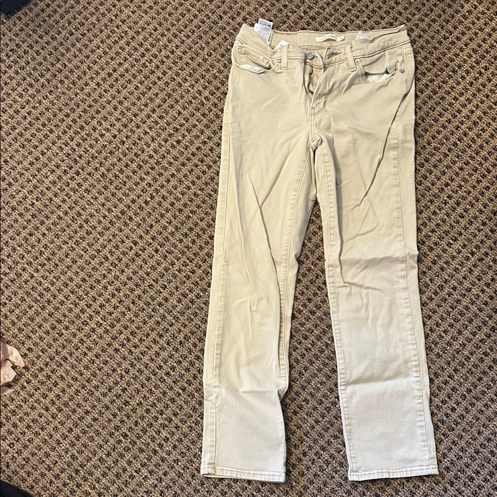 Levi's Women's Straight Leg Jeans - Cream